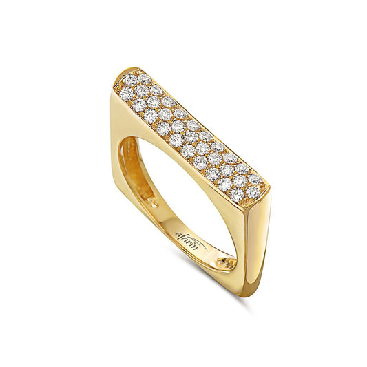 LaViano Fashion 18K White Gold Diamond Ring