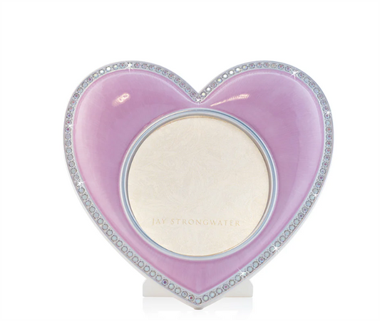 Jay Strongwater Chantal Heart Frame - Pale Pink
