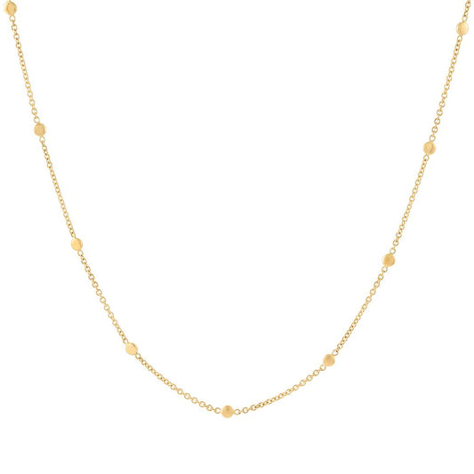 LaViano Fashion18K Yellow Gold Link Necklace 17"