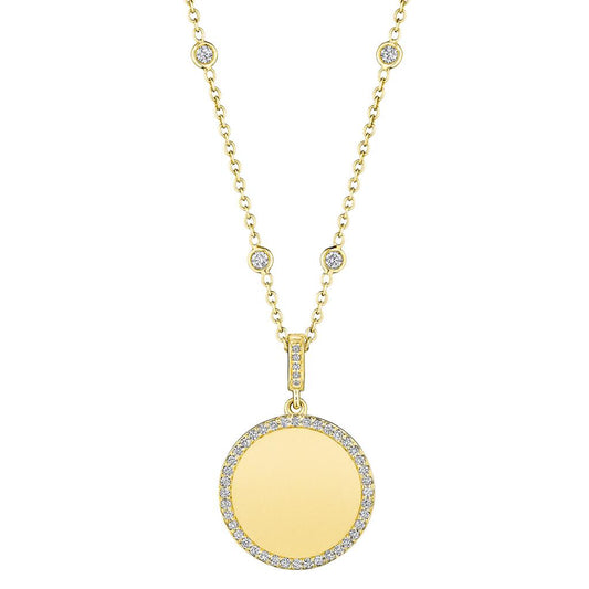 Penny Preville 18K Yellow Gold Diamond Pendant