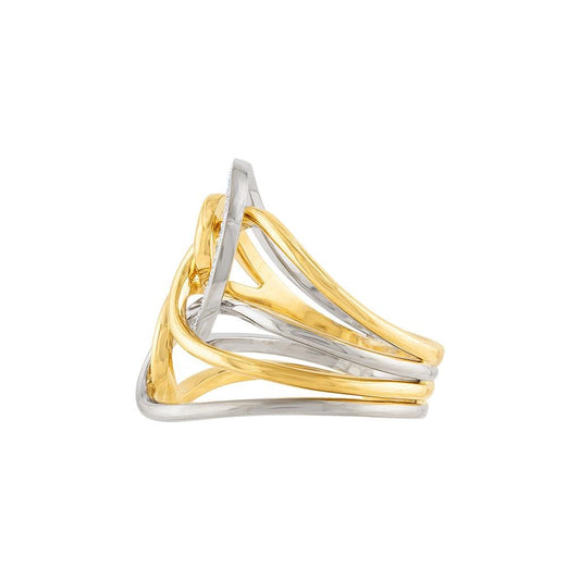 LaViano Fashion 18K Two Tone Diamond Ring Diamonds .25 Carats