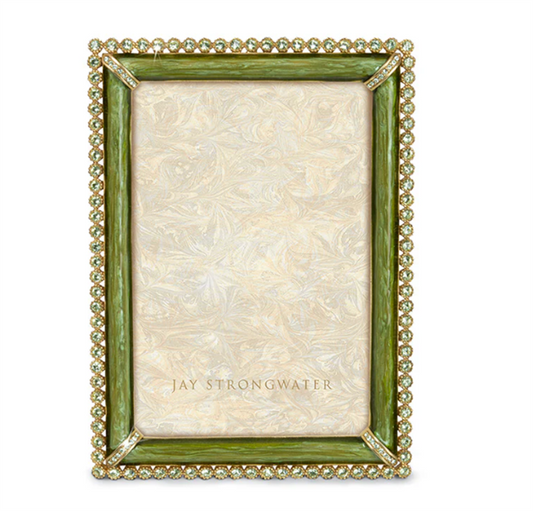 Jay Strongwater Lorraine Stone Edge Frame 4x6