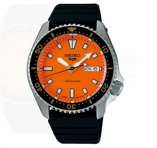 Seiko 5 Sport SS Automatic Orange Dial - SRPL89