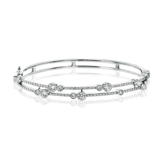18K White Gold Diamond Bracelet