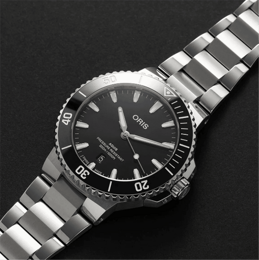 ORIS Aquis Date 43.5mm Automatic Black Dial on Steel Bracelet 01 733 7789 4154-07 8 23 04PEB