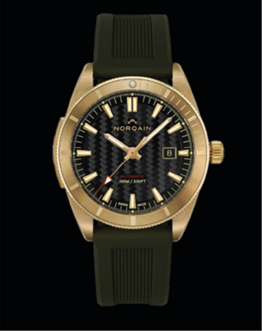 Norqain Adventure Sport 42mm Bronze Black Dial US Golden Hour Black Rubber Strap Bronze Buckle N1000.08Z02.B01.R01