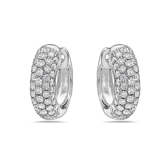 LaViano Fashion 18K White Gold Diamond Earrings