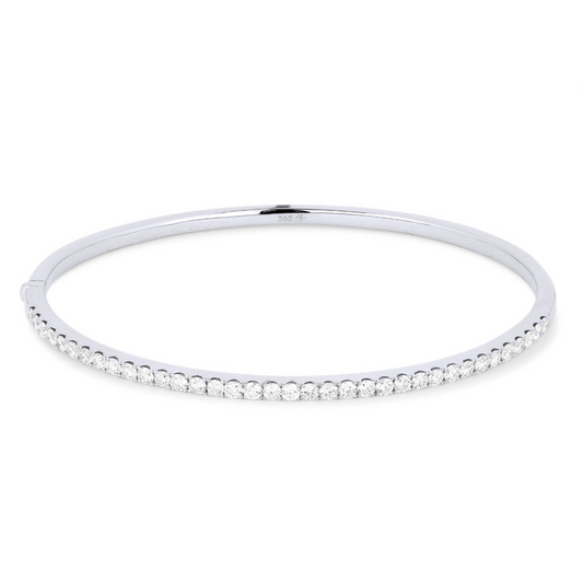 LaViano Fashion 14K White Gold Diamond Bracelet