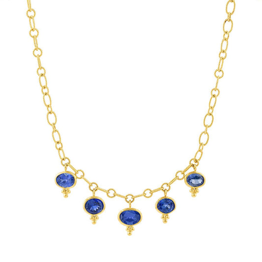 Mazza 14K Yellow Gold Sapphire Necklace