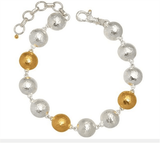 Gurhan Sterling Silver Bracelet Layered with 24K Yellow Gold