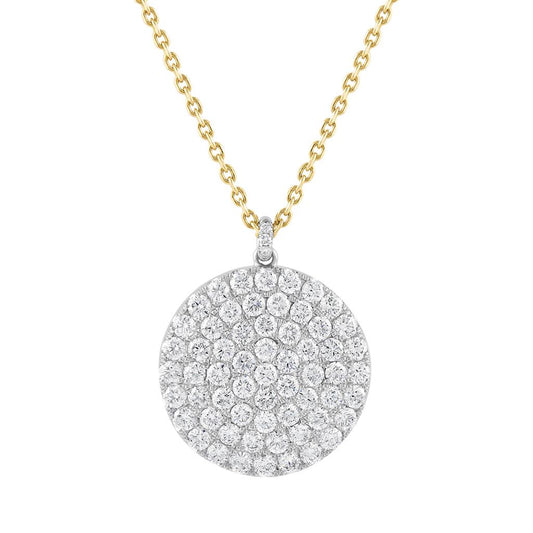 LaViano Fashion 14K Two Tone Diamond Pendant