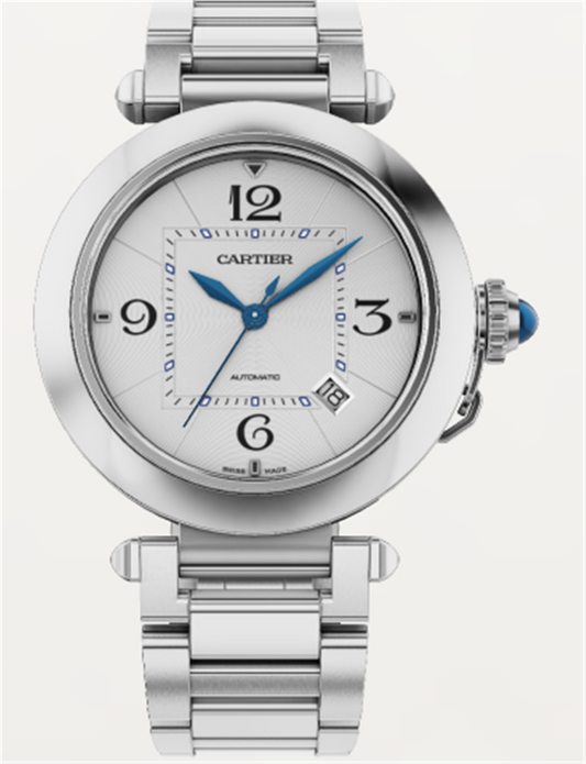 Pasha De Cartier 41mm Stainless Steel Case & Bracelet