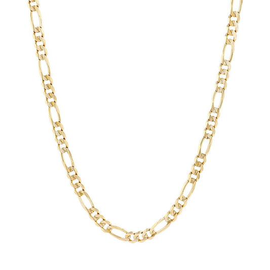 LaViano Fashion 14K Yellow Gold Figaro Link Chain 23"