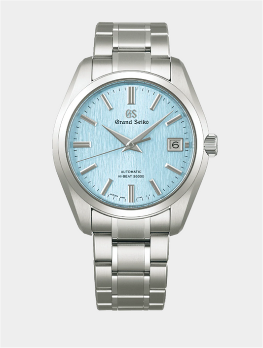 Grand Seiko Hi-Beat Icefall Light Blue Dial SBGH349