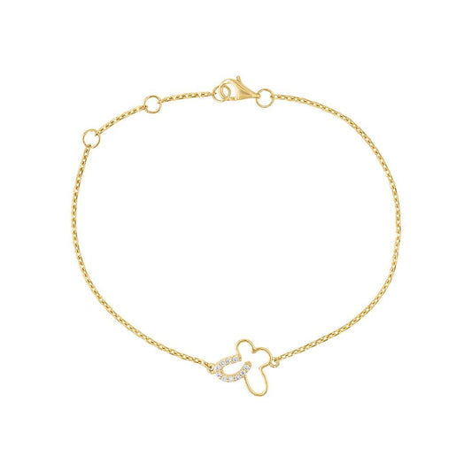 LaViano Fashion 14K Yellow Gold Diamond Bracelet