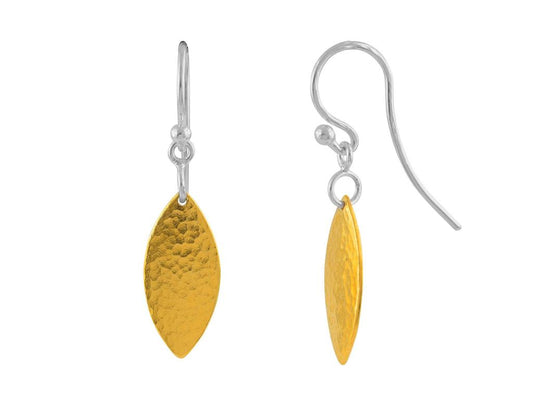 Gurhan Sterling Silver Earrings Layered with 24K Yellow Gold