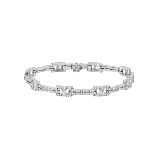 LaViano Fashion 18K White Gold Diamond Bracelet