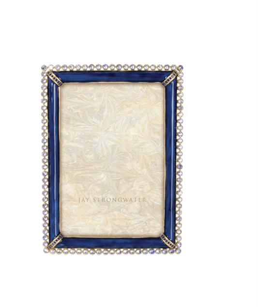 Jay Strongwater Lorraine Stone Edge Frame 4X6