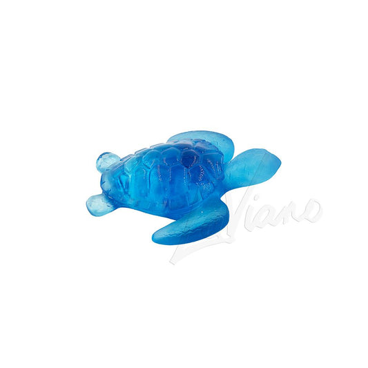 Daum Crystal Mini Blue Turtle