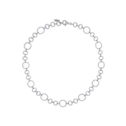 LaViano Fashion 18K White Gold Diamond Necklace
