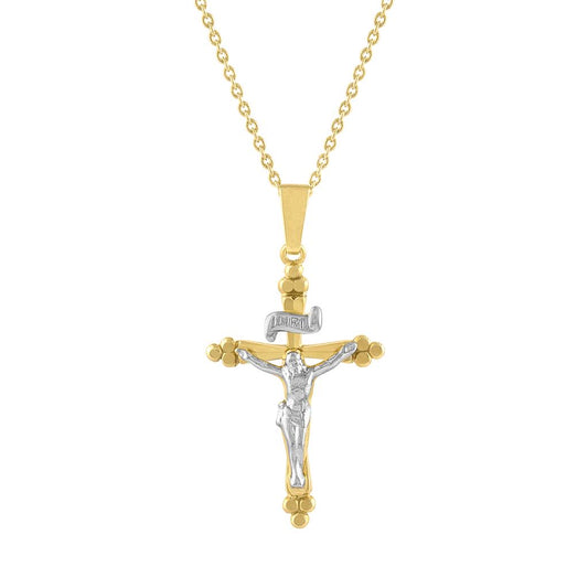LaViano Fashion 14K Two Tone Cross