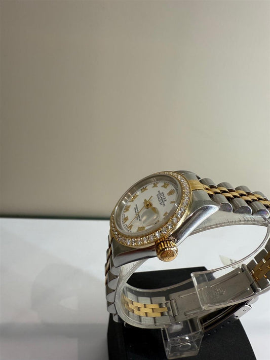 Rolex 26MM Datejust Two Tone Diamond Bezel 79173