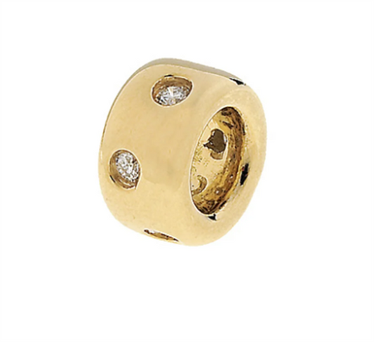 Aaron Basha 18K Yellow Gold Diamonds Spacer