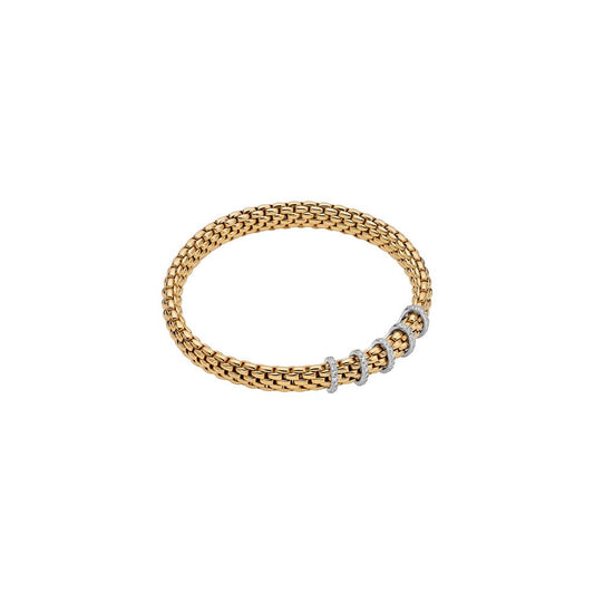 FOPE 18K Two Tone Diamond Bracelet Diamonds