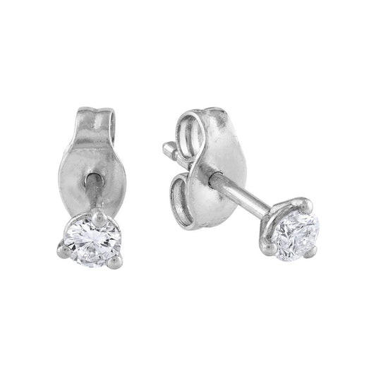 LaViano Fashion 14K White Gold DIamond Earrings