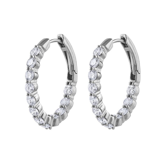 LaViano Fashion Platinum Diamond Earrings