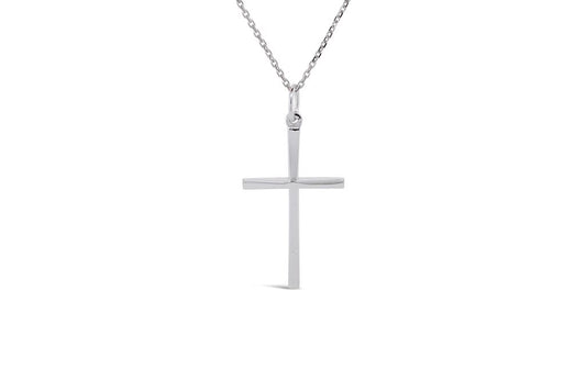LaViano Fashion 14K White Gold Cross