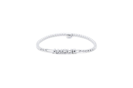 LaViano Fashion 18K White Gold Diamond Amour Bracelet