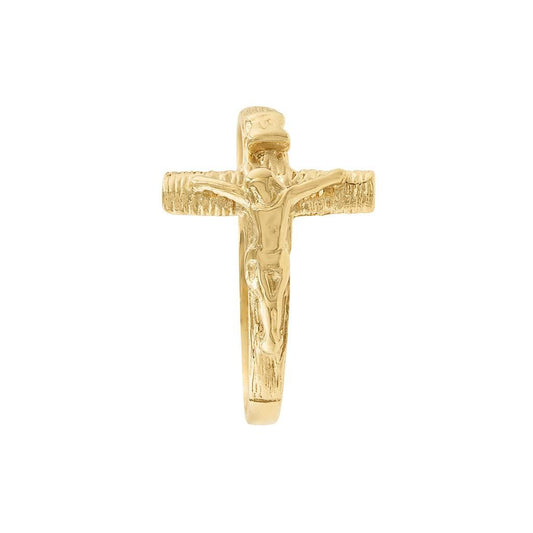 LaViano Fashion 14K Yellow Gold Cross Ring