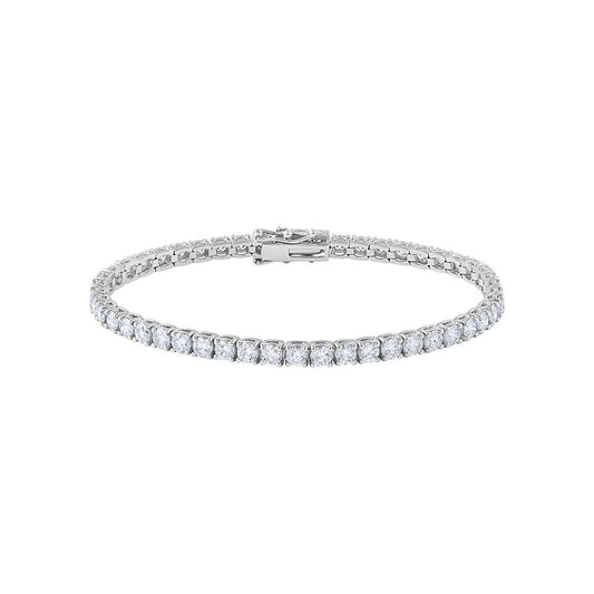 LaViano Fashion 18K White Gold Diamond Tennis Bracelet