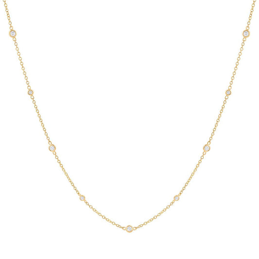 LaViano Fashion 18K Yellow Gold Diamond Necklace