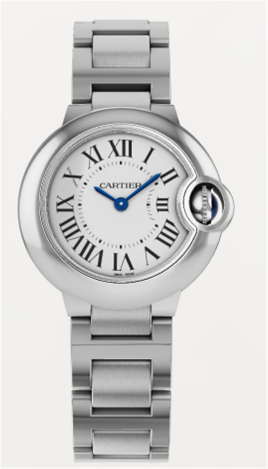 Cartier New Unused Ballon Bleu Stainless Steel 28MM
