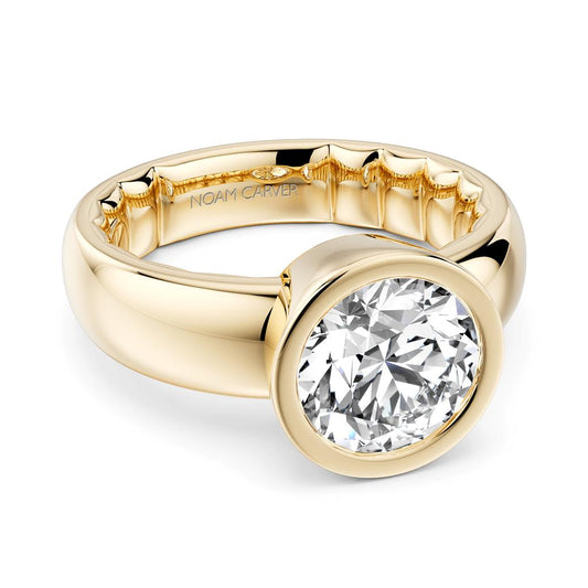 LaViano Fashion 18K Yellow Gold Semi Mounting 2 Carat Head