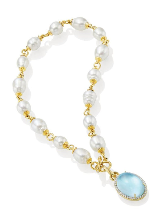 Mazza 14K Yellow Gold Fresh Water Pearl Necklace