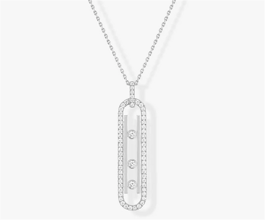 Messika 18K White Gold Diamond Move 10TH PV Necklace