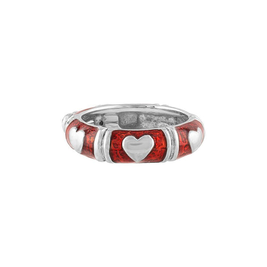 LaViano Fashion 18K White Gold Diamond and Enamel Hidalgo Ring