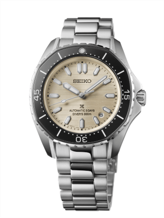 Seiko Prospex Luxe Diver Stainless Steel Automatic Ivory Dial SPB481