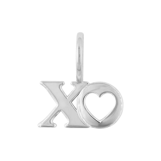 LaViano Fashion 14K White Gold XO Charm