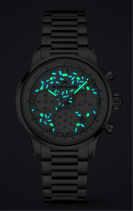 Norqain Freedom Chrono 40mm Enjoy Life Sprinkles Blue Raspberry Watch