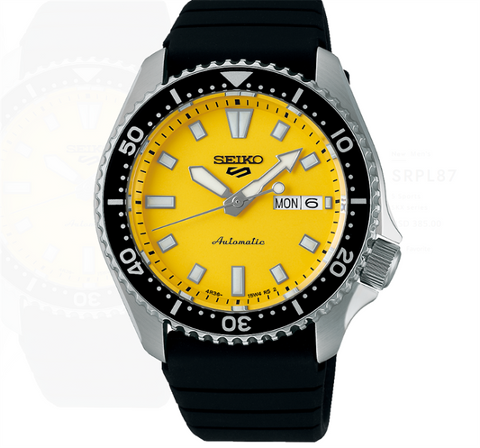 Seiko 5 Sport Automatic Yellow Dial - SRPL87