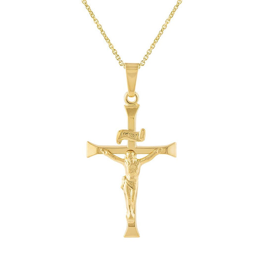 LaViano Fashion 14K Yellow Gold Crucifix