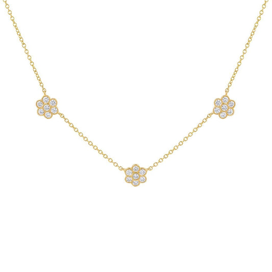 Laviano Fashion 18K Yellow Gold Diamond Necklace
