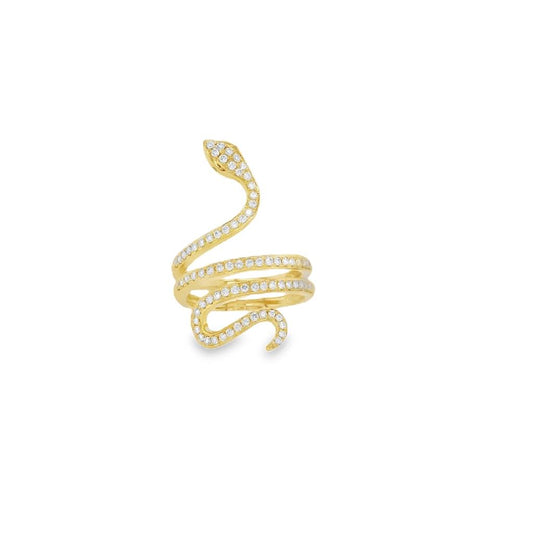 LaViano Fashion 18K Yellow Gold Diamond and Ruby Ring