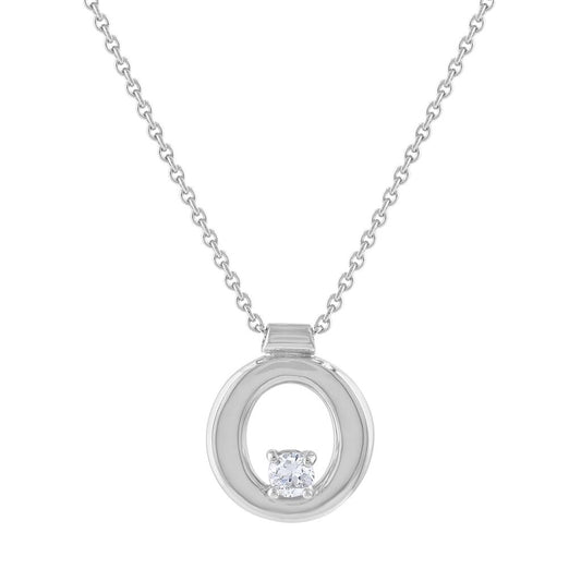 LaViano Fashion 14K White Gold Diamond Pendant