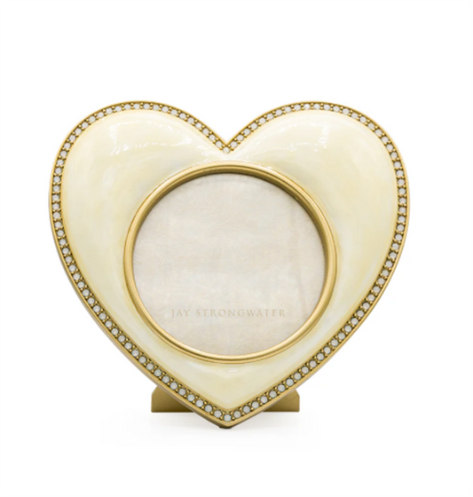 Jay Strongwater Chantal Heart Frame - Gold