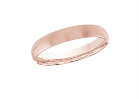 LaViano Fashion 18K Rose Gold Wedding Band 3MM Size 7